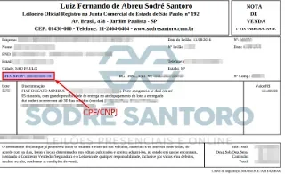nota de venda